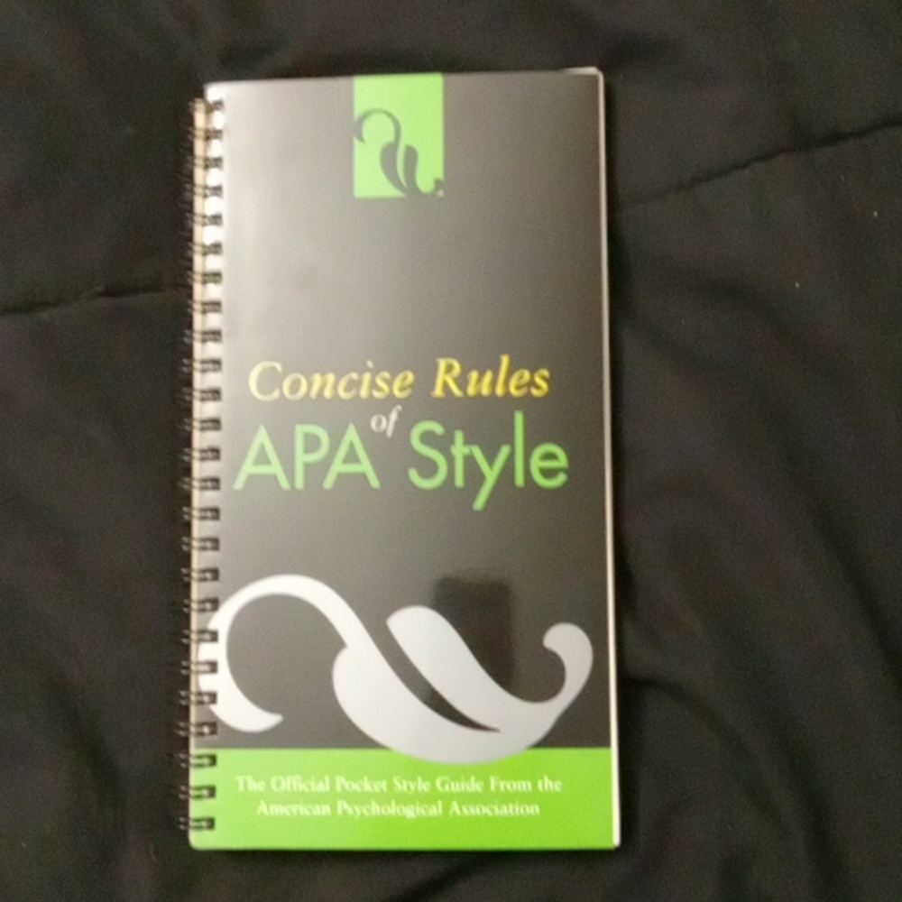 Concise rules of APA style
